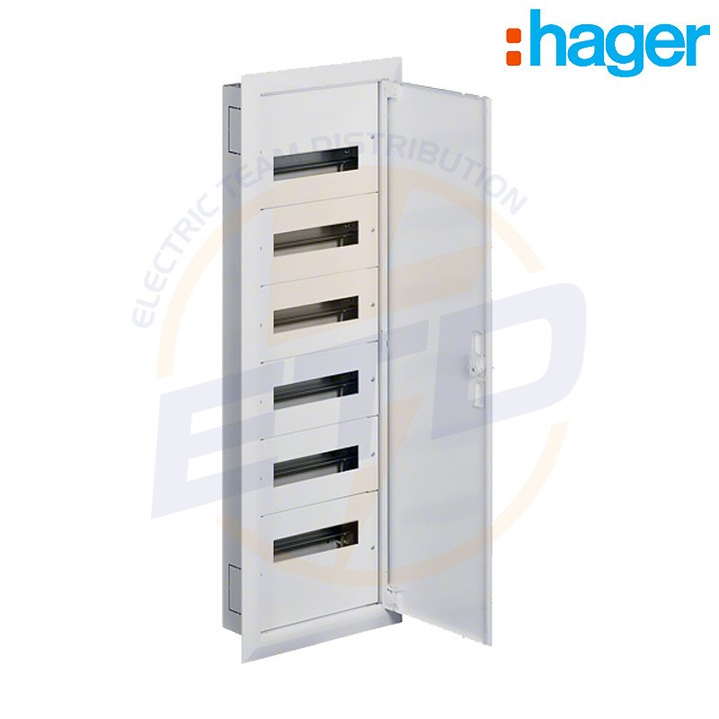 Tablou electric metalic incastrat 72 module HAGER 6x12 usa mata