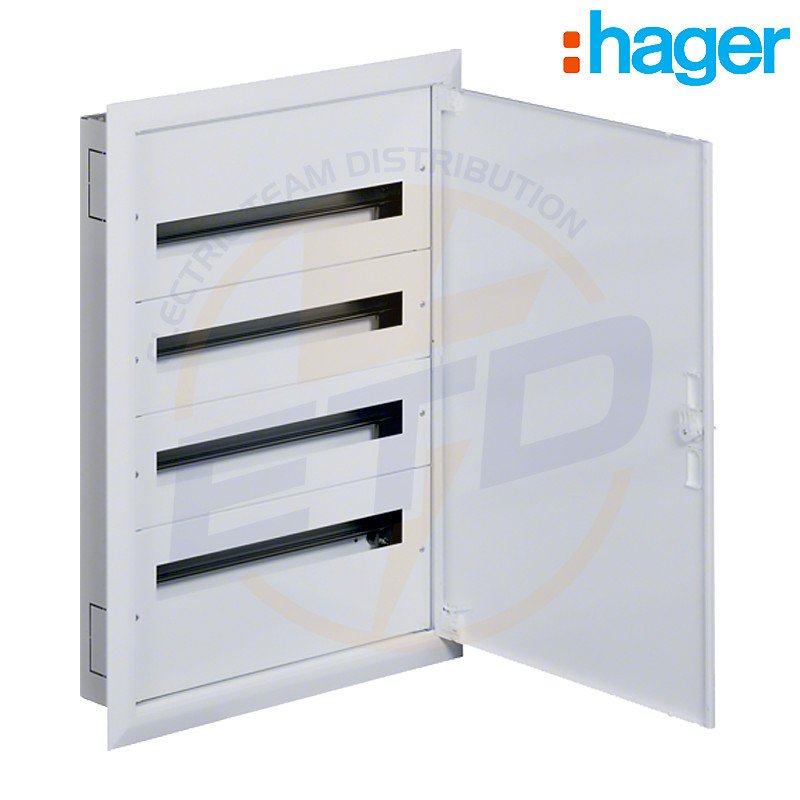 Tablou electric metalic incastrat 96 module HAGER 4x24 usa metalica