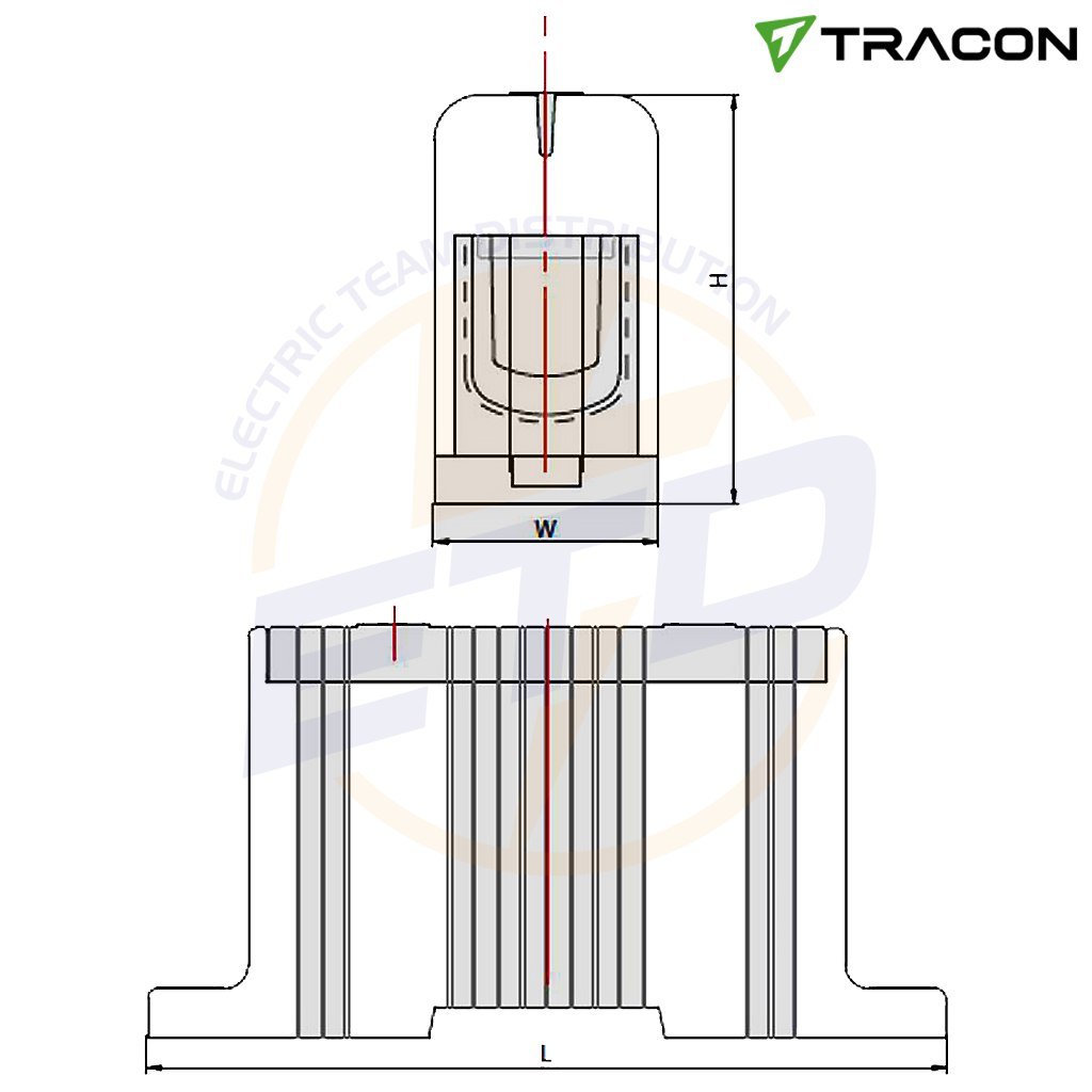 Clema distributie 3P+N+PE 2,5-35 mmp Al-Cu Tracon FLEAL-35 Clema distributie 3P+N+PE 2,5-35 mmp Al-Cu Tracon FLEAL-35