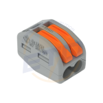 WAGO pentru toate tipurile de conductori; max. 4 mm; 2 conductori 222-412