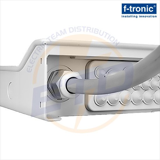 Tablou electric exterior izolat IP65, 48 module, F-TRONIC - Locas presetupe pentru cablurile de alimentare
