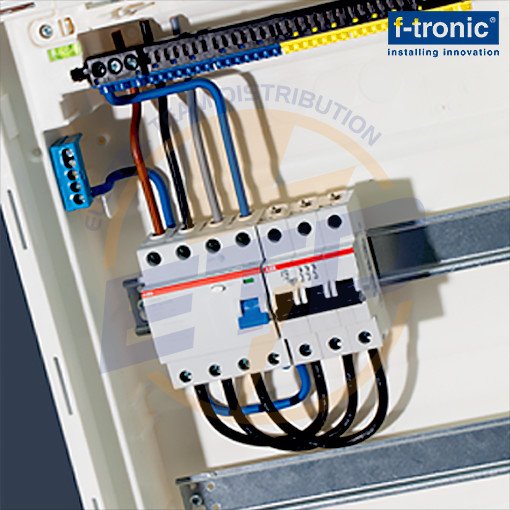 Tablou electric incastrat 12 module F-Tronic JUMBO 12+2 - Bara nul suplimentara