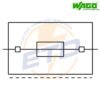 Clema sir port fuzibil cu 2 conductori 2,5 mmp si slot jumper WAGO 2202-1911 - schema