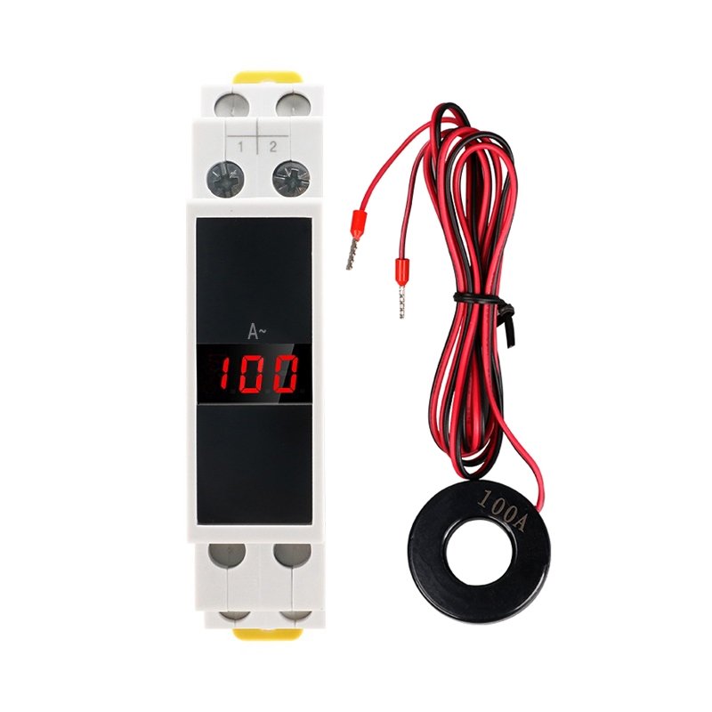 Ampermetru monofazic pentru tablou electric pe sina DIN SINOTIMER SDM011A