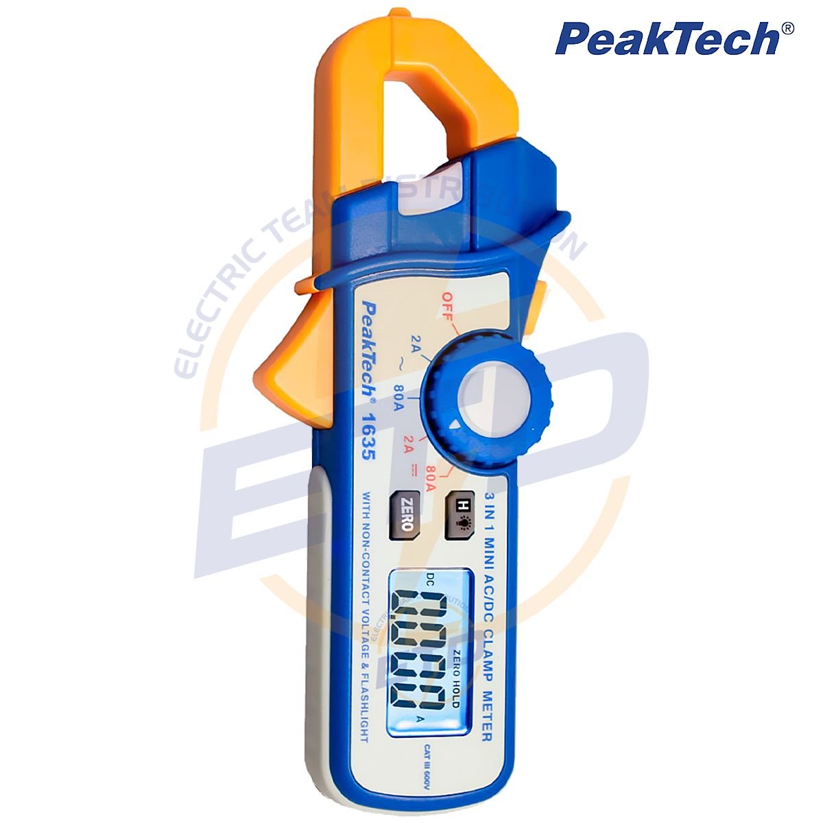 Clampmetru curent de scurgere AC DC 2 80A 1mA PeakTech P 1635