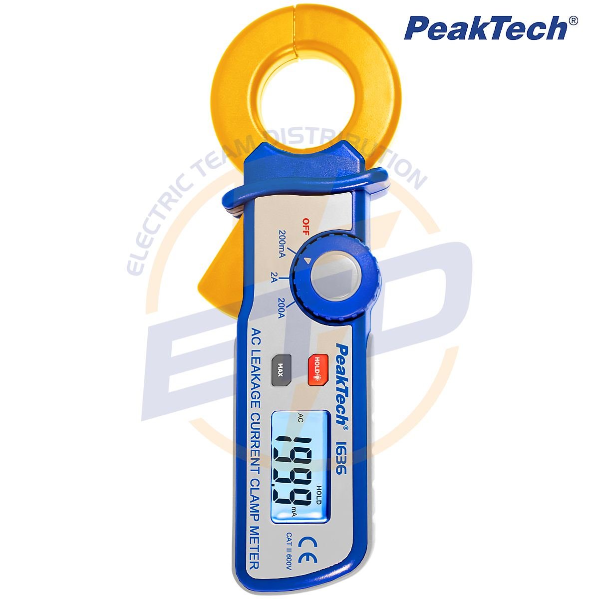 Clampmetru curent de scurgere de precizie 100µA PeakTech P 1636