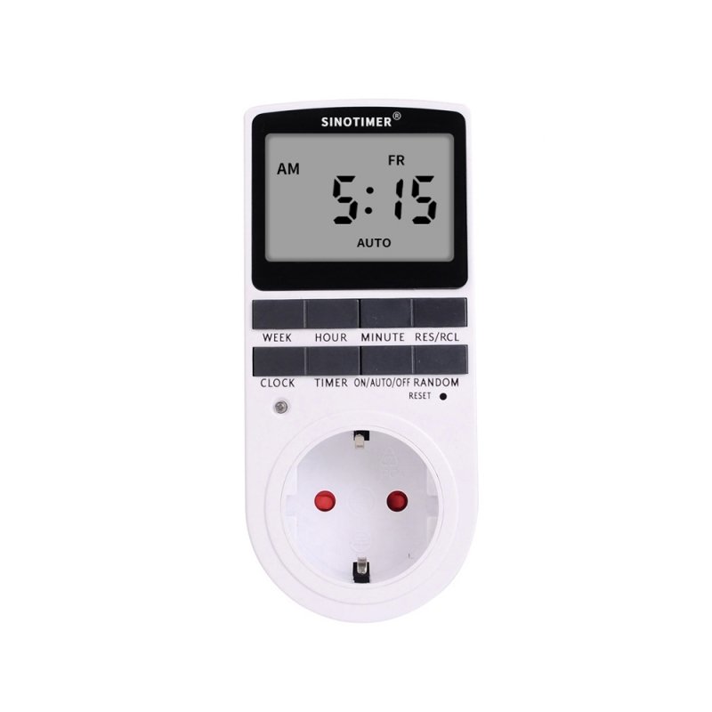 Priza programabila digitala 16A 1 minut 7 zile SINOTIMER TM515