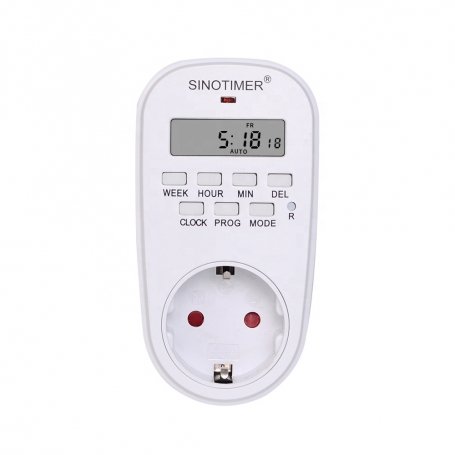 Priza programabila digitala 16A 1 minut 7 zile SINOTIMER TM518