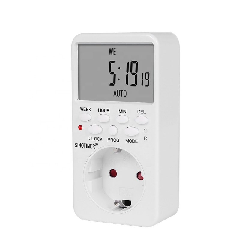Priza programabila digitala 16A 1 minut 7 zile SINOTIMER TM519 2