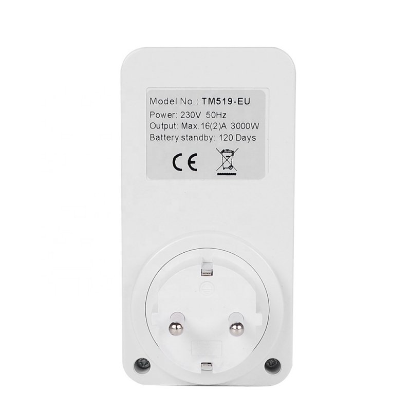 Priza programabila digitala 16A 1 minut 7 zile SINOTIMER TM519 3