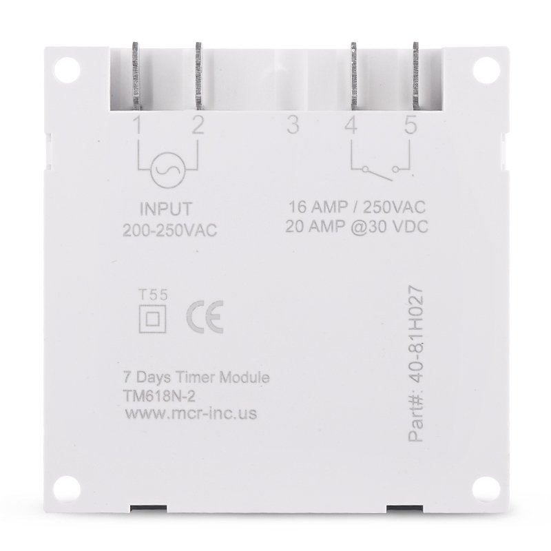 Releu temporizat programabil monofazic 16A SINOTIMER TM618N-2 Releu temporizat programabil monofazic 16A SINOTIMER TM618N-2