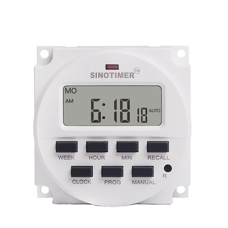 Releu temporizat programabil monofazic 16A SINOTIMER TM618N-2 Releu temporizat programabil monofazic 16A SINOTIMER TM618N-2