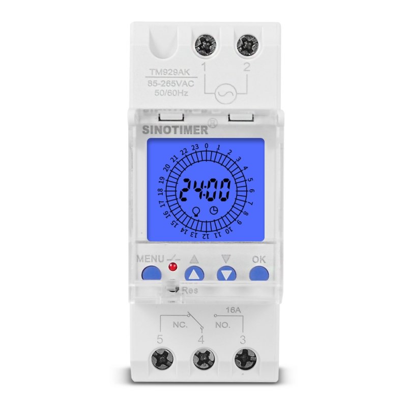 Releu temporizat programabil 15 min monofazic 230V 16A SINOTIMER TM929AKL