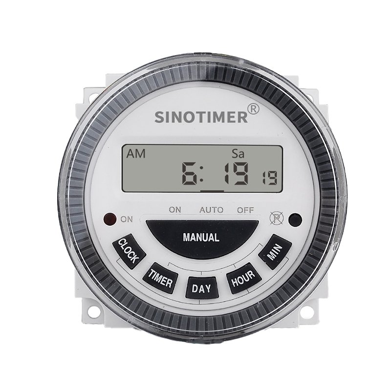 Releu temporizat programabil monofazic 230V 30A SINOTIMER TM619H2-30D Releu temporizat programabil monofazic 230V 30A SINOTIMER TM619H2-30D