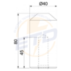 Cap de batere, pt electrod OMEX,  20mm, Obo - Thumbnail Image 2
