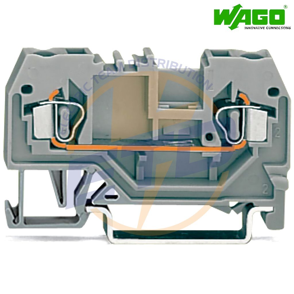 Clema sir de trecere cu 2 conductori 2,5 mmp WAGO 280-901 Gri