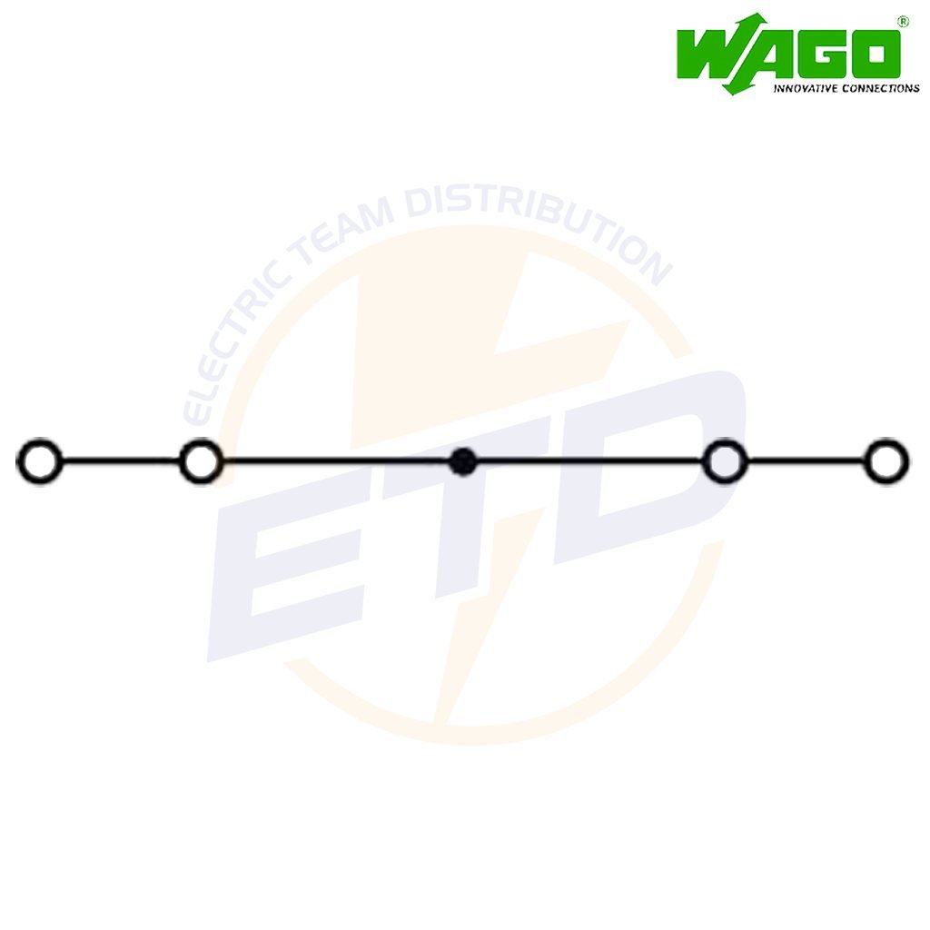 Clema sir de trecere cu 4 conductori 2,5 mmp WAGO 280-834 Albastra 3