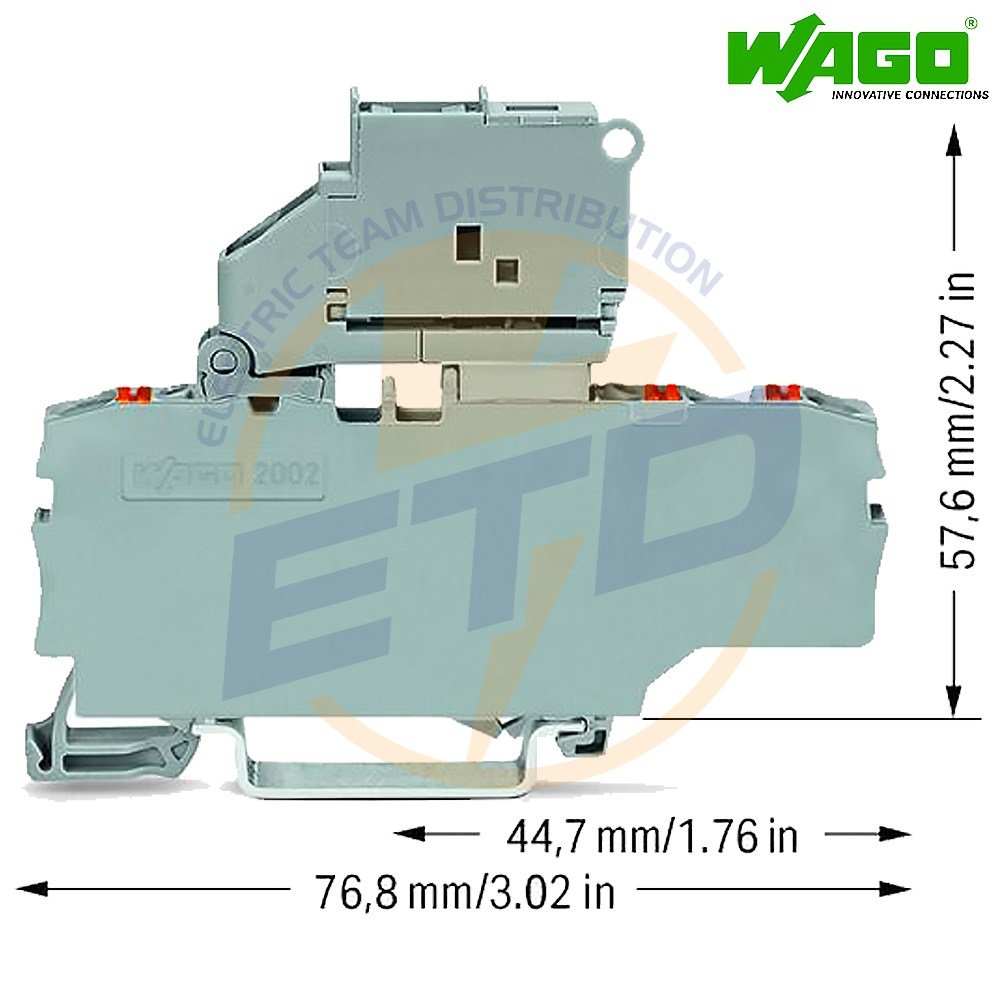 Clema sir port fuzibil cu 3 conductori 2,5 mmp cu LED WAGO 2202-1711-1000-836 - dimensiuni Clema sir port fuzibil cu 3 conductori 2,5 mmp cu LED WAGO 2202-1711-1000-836 - dimensiuni
