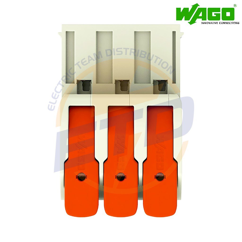 Conector cu 3 poli ordonati pentru conductor 16 mmp WAGO 832-1203 Tata 4 Conector cu 3 poli ordonati pentru conductor 16 mmp WAGO 832-1203 Tata 4