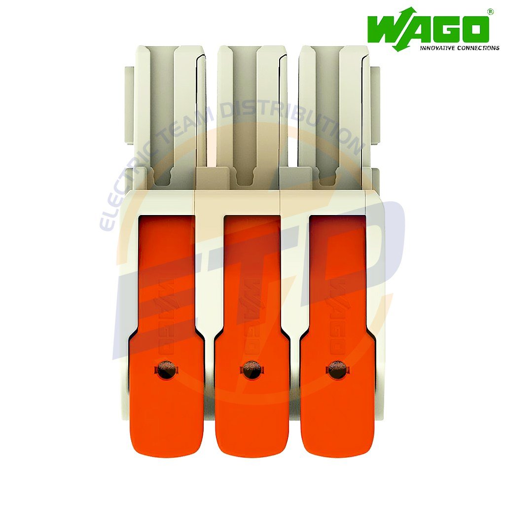 Conector cu 3 poli ordonati pentru conductor de 16 mmp WAGO 832-1103 Mama fara blocaj 4 Conector cu 3 poli ordonati pentru conductor de 16 mmp WAGO 832-1103 Mama fara blocaj 4