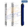 Bara de Nul dubla cu conexiuni push-in F-Tronic SKN17N - Desen tehnic cotat Bara de Nul dubla cu conexiuni push-in F-Tronic SKN17N - Desen tehnic cotat