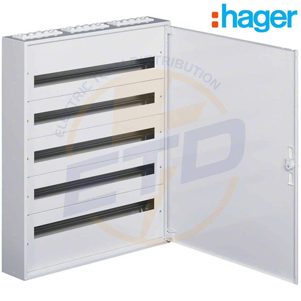 Tablou metalic aparent 180 module 5x36 cu plastroane HAGER FW536W