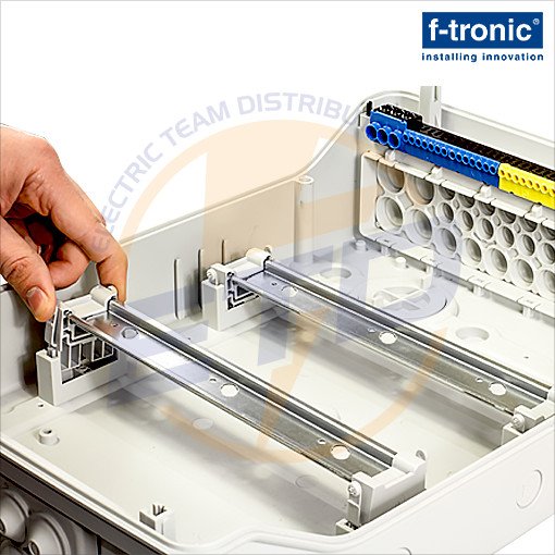 Tablou electric exterior izolat IP65, 48 module, F-TRONIC Neptun48 - Sina DIN cu adancime reglabila