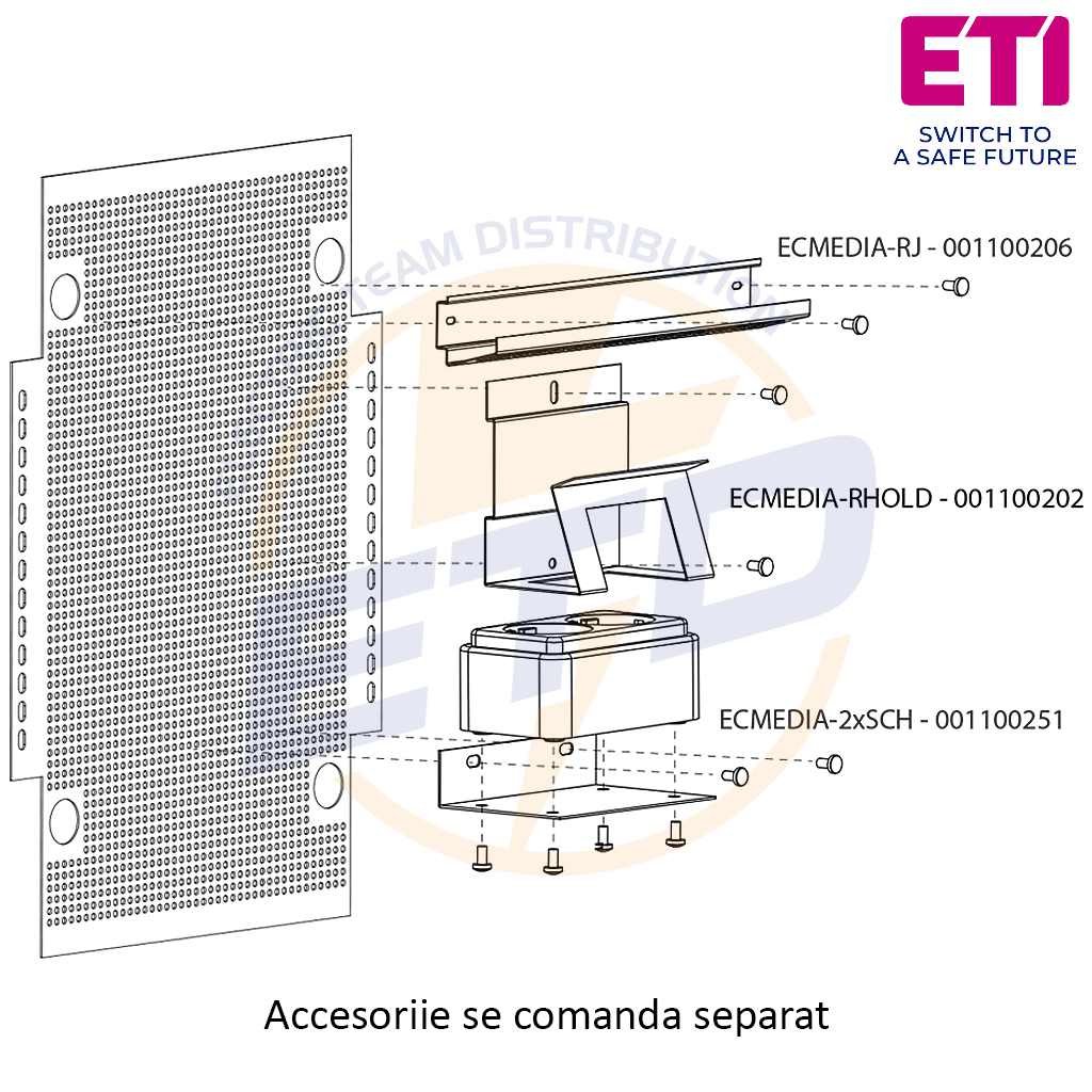 Tablou multimedia aparent 4x18 ETI ECT4x18 MEDIAPO - Accesorii Tablou multimedia aparent 4x18 ETI ECT4x18 MEDIAPO - Accesorii