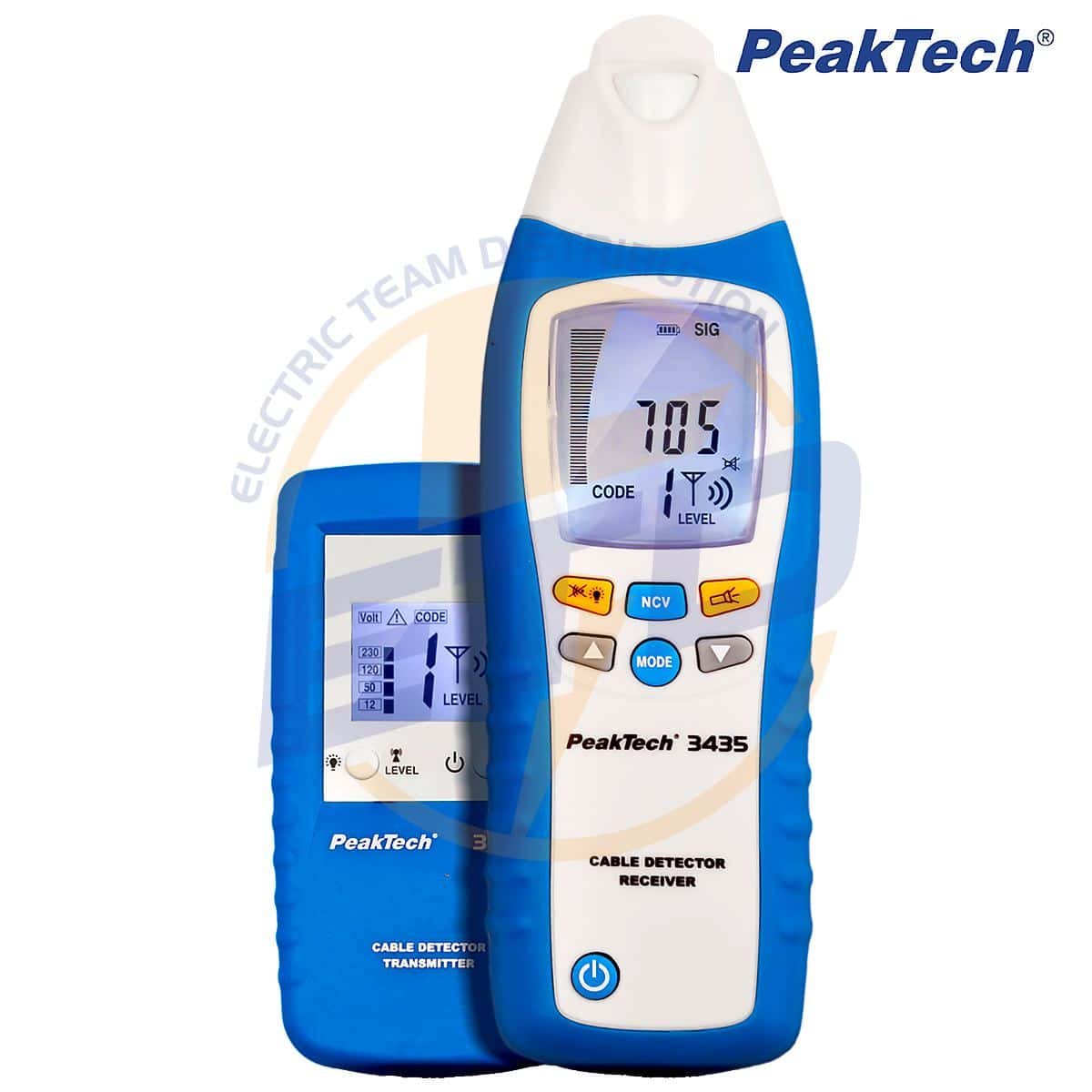 Detector profesional de cabluri electrice cu si fara tensiune PeakTech P 3435