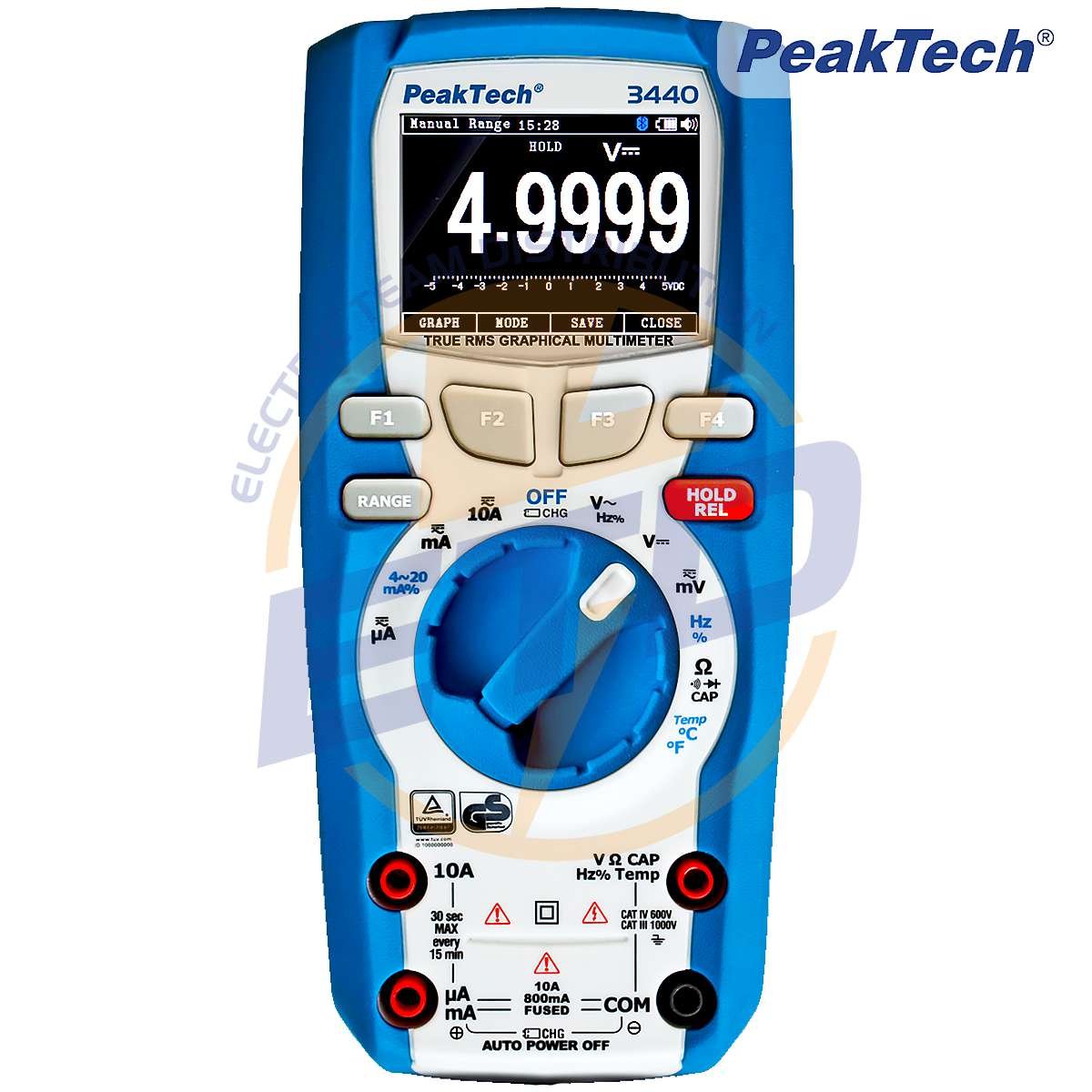 Multimetru profesional cu ecran grafic PeakTech 3440