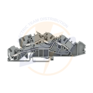 Regletă multietajată pentru instalaţii; cu sloturi de operare; 4 mm²; L/L; CAGE CLAMP® înclichetare; 4,00 mm²; gri