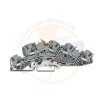 Regletă multietajată pentru instalaţii; cu sloturi de operare; 4 mm²; N/L/PE; CAGE CLAMP® înclichetare; 4,00 mm²; gri