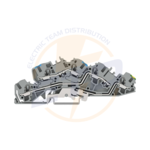 Regletă multietajată pentru instalaţii; cu sloturi de operare; 4 mm²; N/L/PE; CAGE CLAMP® înclichetare; 4,00 mm²; gri