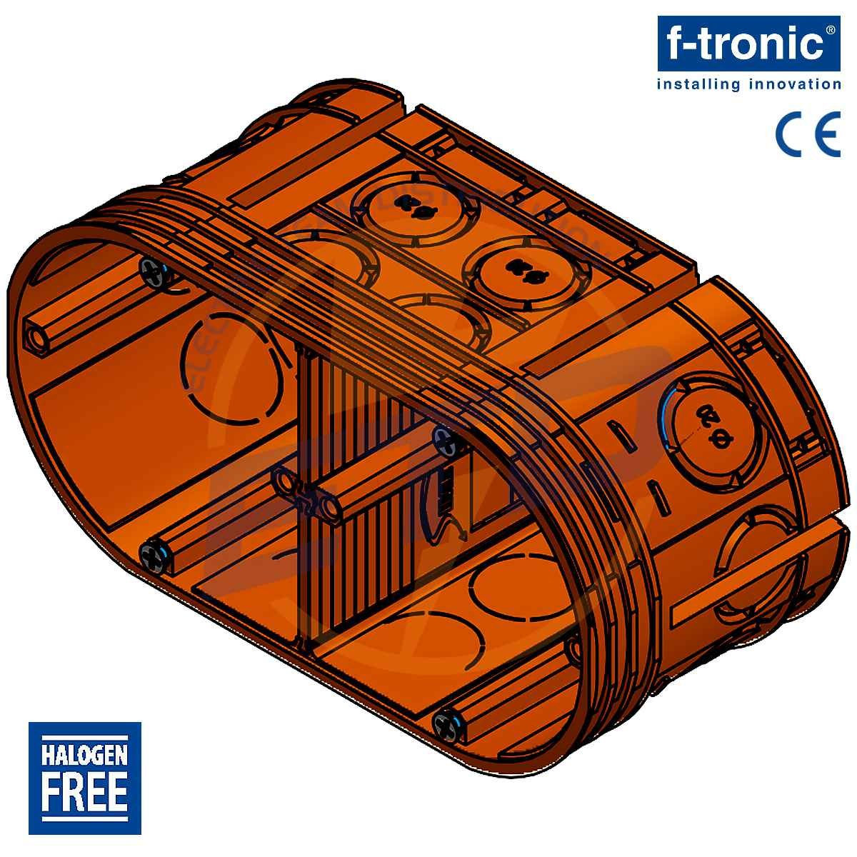 Doza aparataj DUBLA, ingropata, F-Tronic UP20, A63 mm