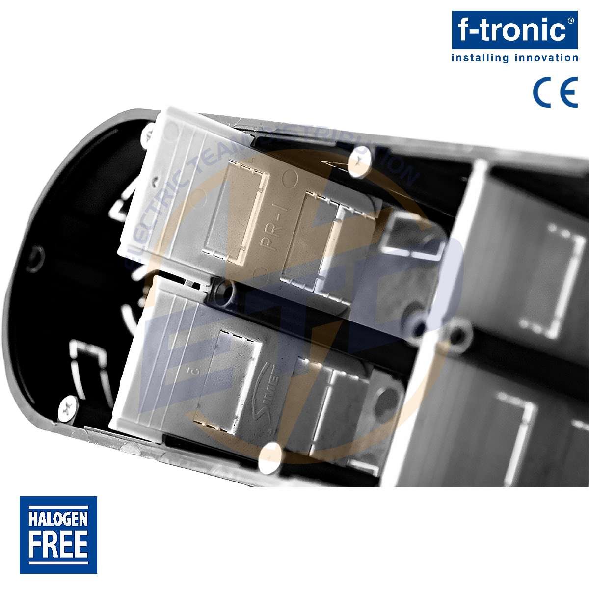 Doza aparataj DUBLA, ingropata, F-Tronic UP20, A63 mm - perete despartitor