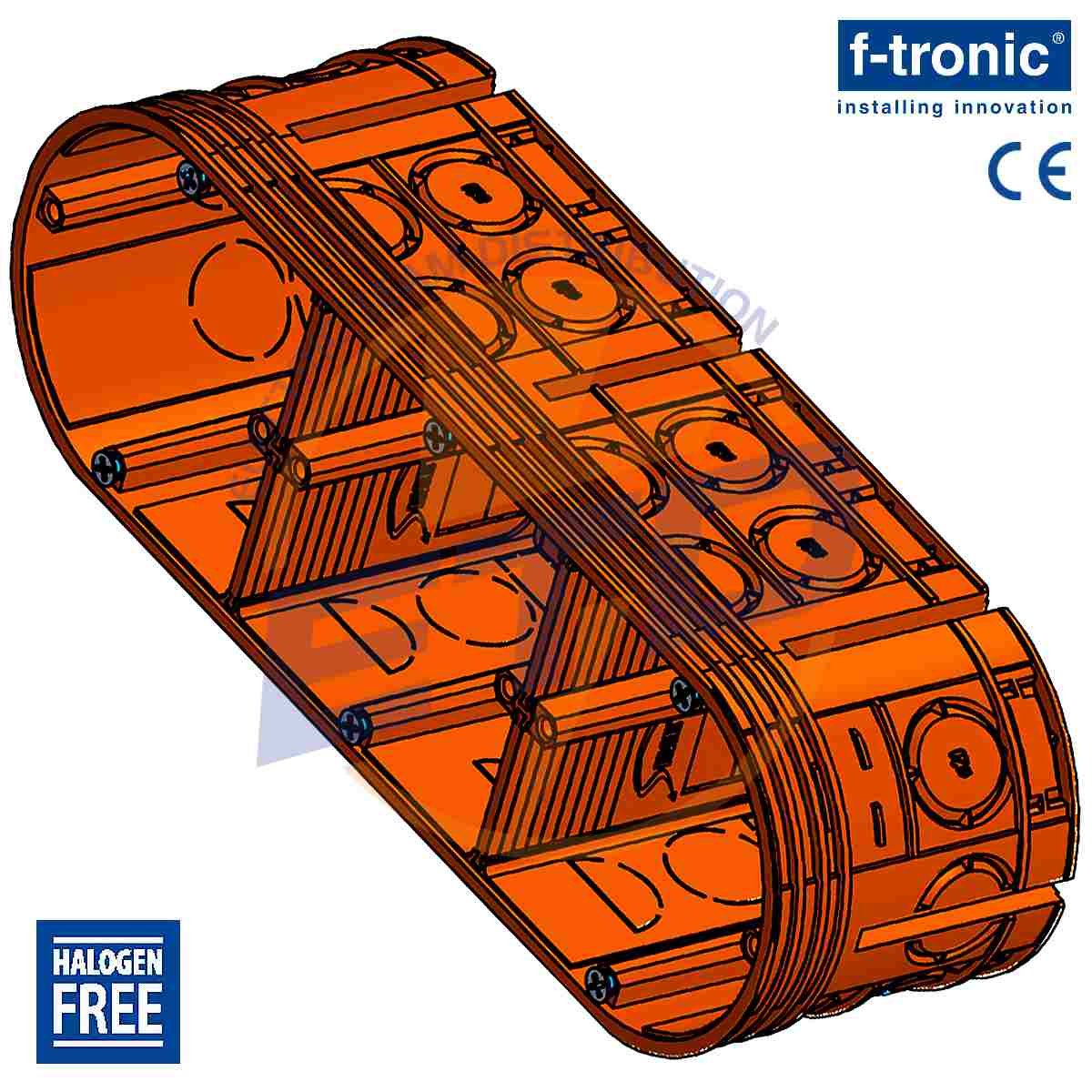 Doza aparataj Tripla, ingropata, F-Tronic UP30, A63 mm