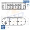 Doza aparataj Tripla, ingropata, F-Tronic UP30, A63 mm - dimensiuni cotate