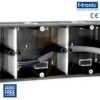 Doza aparataj Tripla, ingropata, F-Tronic UP30, A63 mm - interior