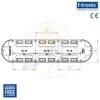 Doza aparataj cu 4 Module, ingropata, F-Tronic UP40, A63 mm - dimensiuni cotate 2