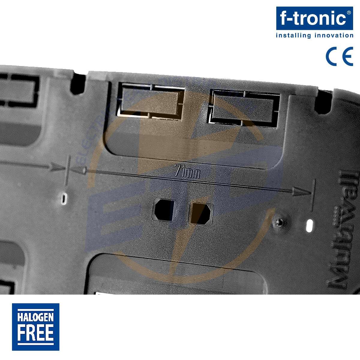 Doza aparataj cu 4 Module, ingropata, F-Tronic UP40, A63 mm - distanta interaxiala standard