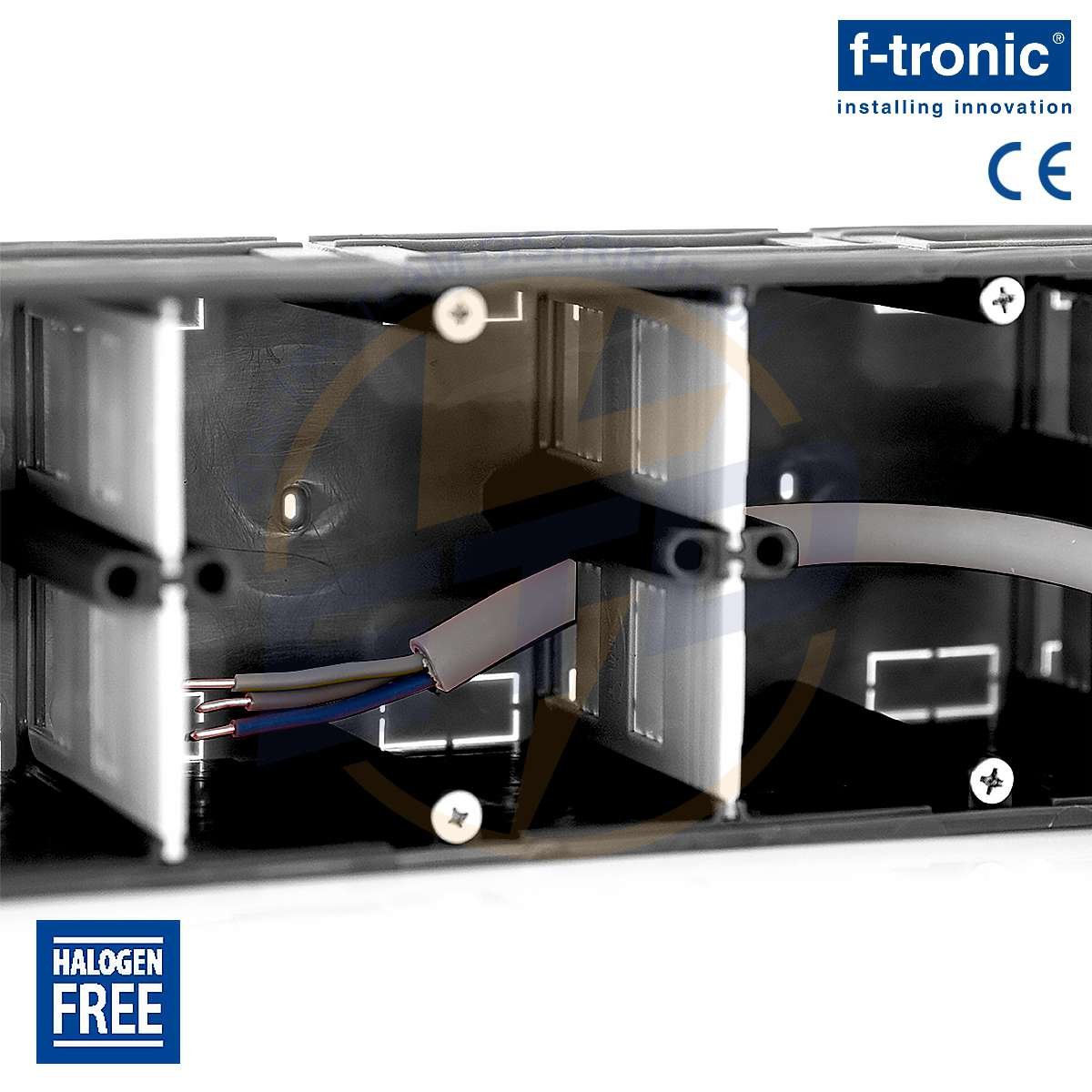 Doza aparataj cu 4 Module, ingropata, F-Tronic UP40, A63 mm - interior