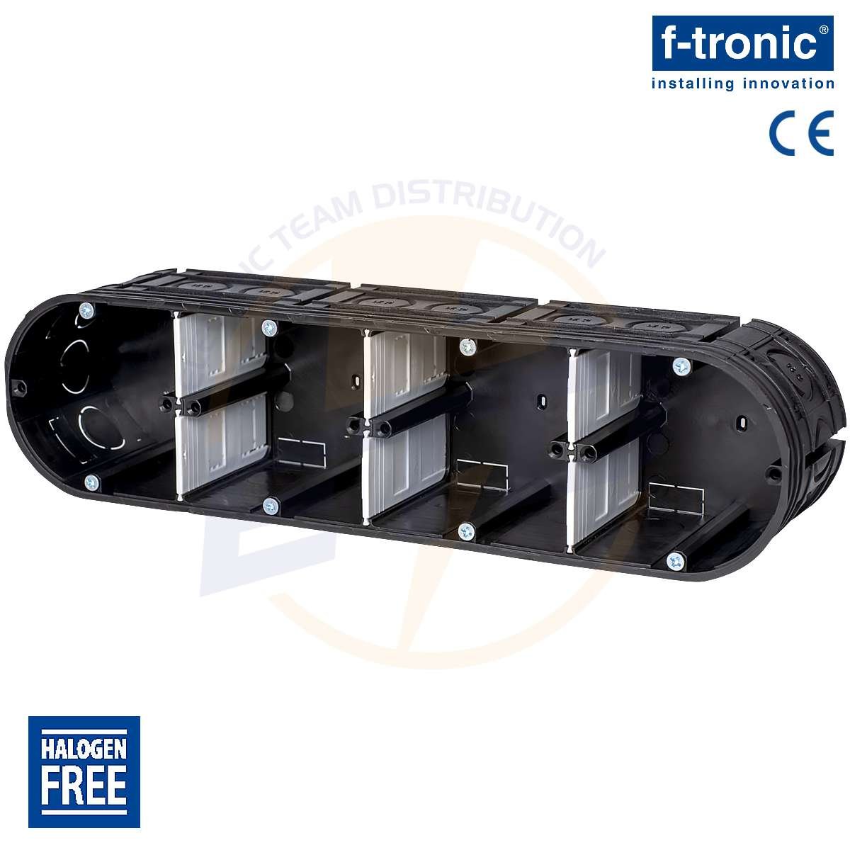 Doza aparataj cu 4 Module, ingropata, F-Tronic UP40, A63 mm