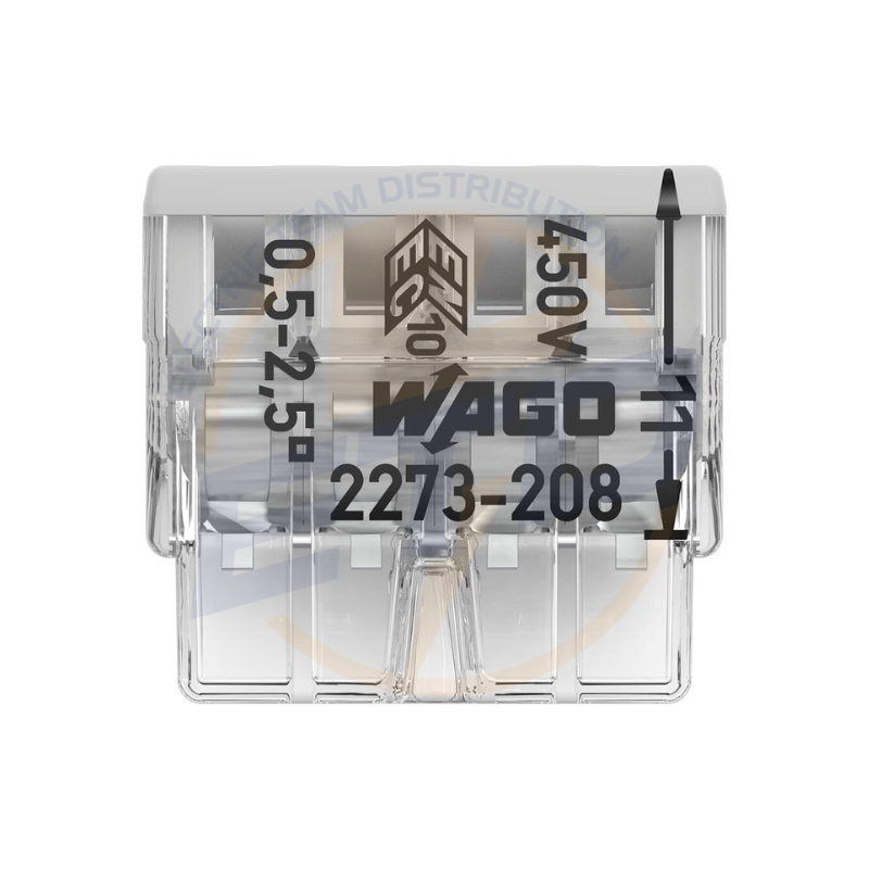 WAGO 2273-208, Conector COMPACT; pentru conductori unifilari; max. 2,5 mmp; 8 conductori 2273-208 - imagine 3