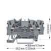 Clema sir de trecere cu 3 conductori 1,5 mmp WAGO 2001-1301 Gri - Thumbnail Image 3
