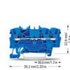 Clema sir de trecere cu 3 conductori 1,5 mmp WAGO 2001-1304 Albastru - Thumbnail Image 2