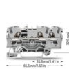 Clema sir de trecere cu 3 conductori 4 mmp push-in WAGO 2004-1301 Gri - Thumbnail Image 2