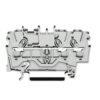 Clema sir de trecere cu 3 conductori 4 mmp push-in WAGO 2004-1301 Gri - Thumbnail Image 1