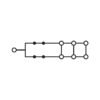 Clema sir derivatie 1x6 mmp, 6x1,5 mmp WAGO 2206-8034 Albastru, cu buton - Thumbnail Image 4