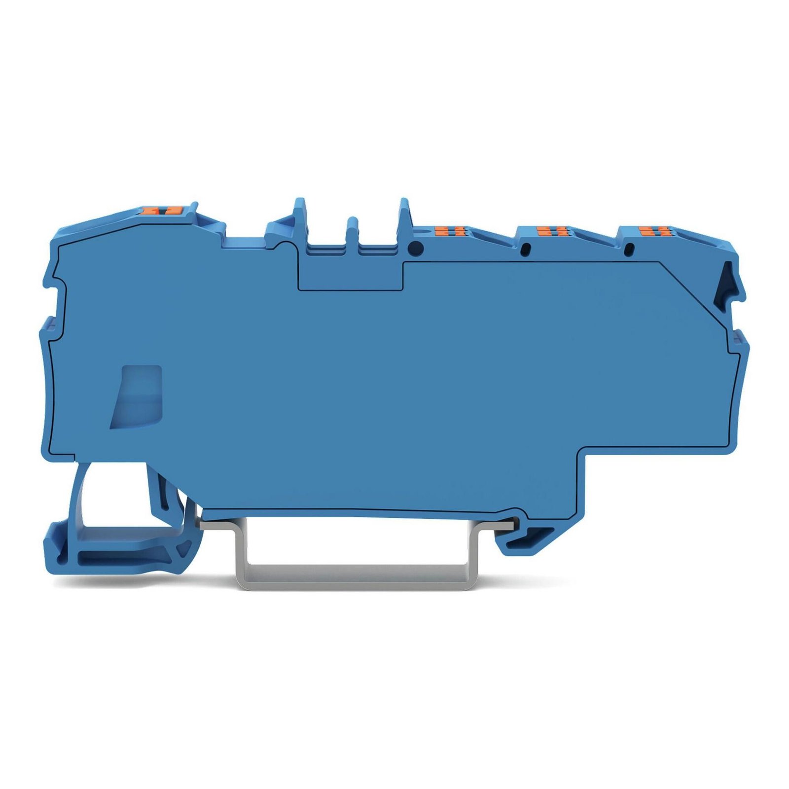 Clema sir derivatie 1x6 mmp, 6x1,5 mmp WAGO 2206-8034 Albastru, cu buton - imagine 3