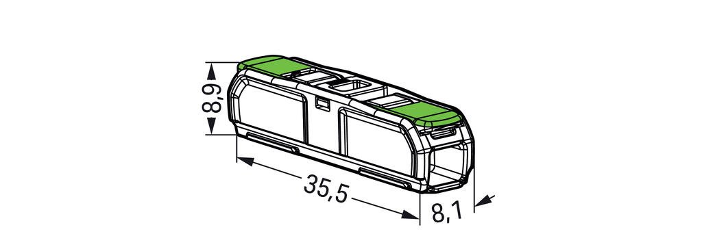 Conector WAGO 221-2431, 2 poli, inline - imagine 4